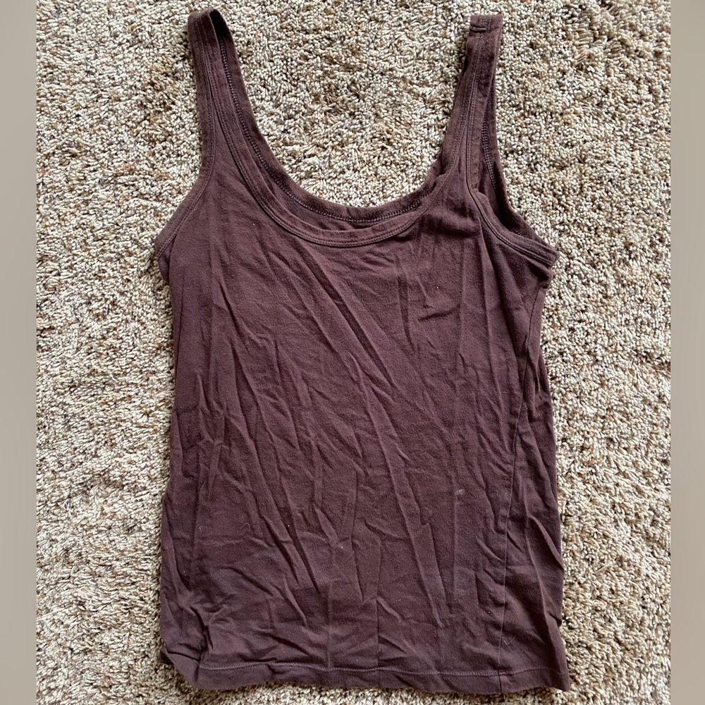 Brown tank top